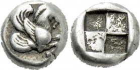 MYSIA. Lampsakos. Tetrobol (Circa 500-450 BC).