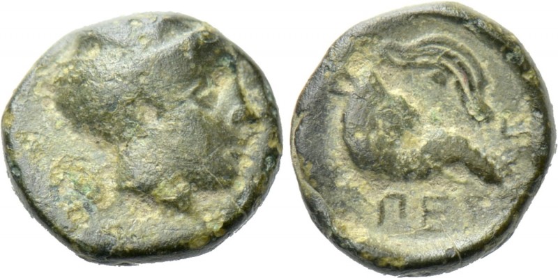 MYSIA. Pergamon. Ae (Circa 440-350 BC).

Obv: Female head right.
Rev: ΠEPΓ.
...