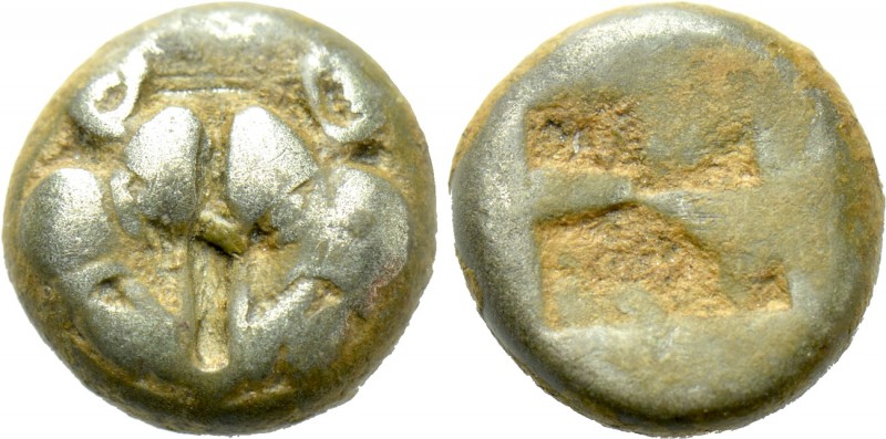 LESBOS. Uncertain. BI 1/12 Stater (Circa 478-460 BC). 

Obv: Confronted heads ...