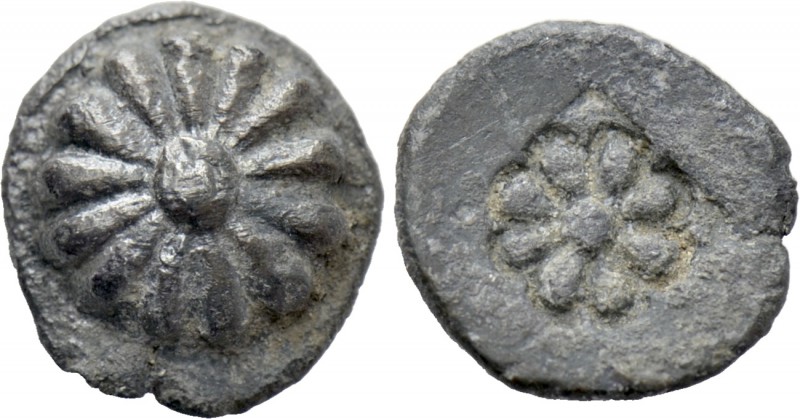 IONIA. Erythrai. Hemiobol (Circa 480-450 BC). 

Obv: Rosette of 13 petals.
Re...