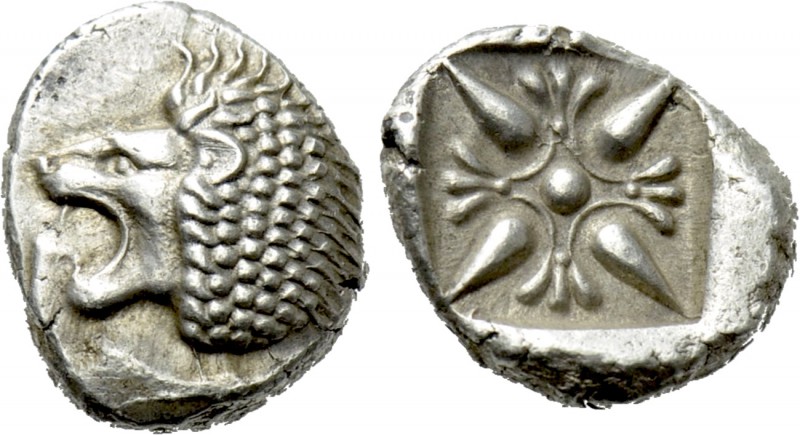 IONIA. Miletos. Hemihekte (6th-5th centuries BC). 

Obv: Forepart of lion righ...