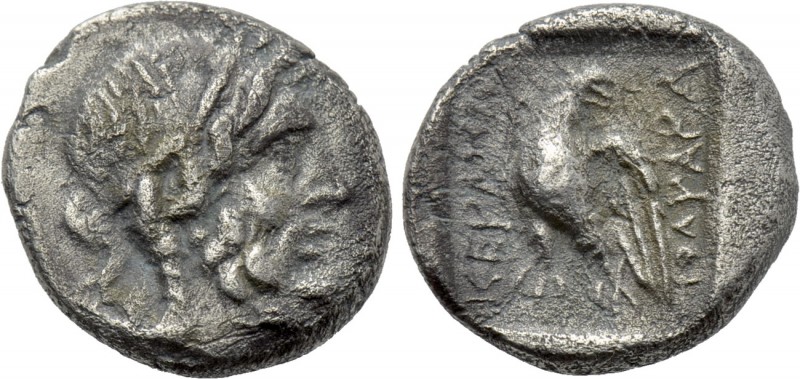 CARIA. Keramos. Hemidrachm (Circa 2nd-1st centuries BC). Uncertain magistrate. ...