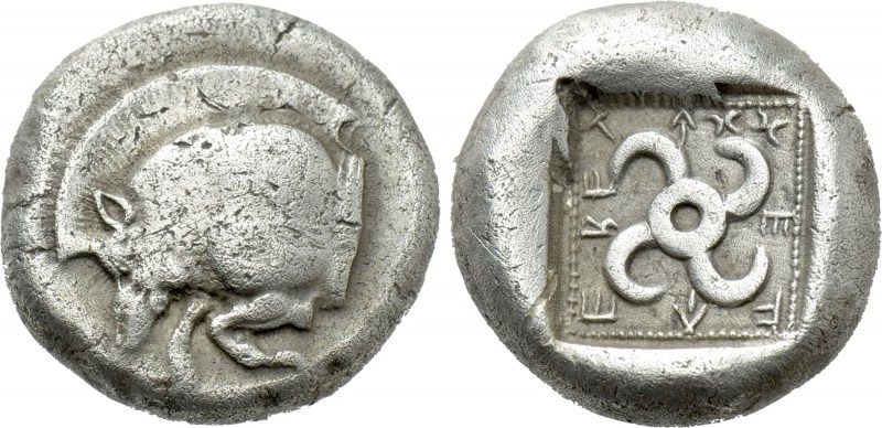 DYNASTS OF LYCIA. Teththiweibi (Circa 440-430 BC). Stater. Kyndyba (?).

Obv: ...