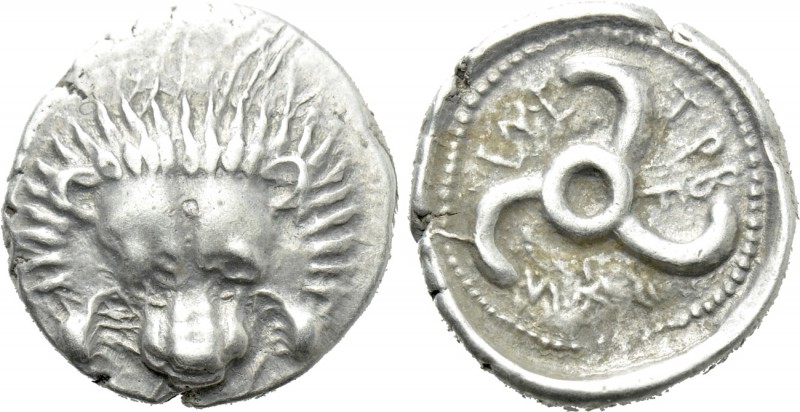 DYNASTS OF LYCIA. Trbbenimi (Circa 390-370 BC). Tetrobol. Uncertain mint. 

Ob...