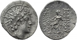 SELEUKID KINGDOM. Antiochos VI Dionysos (144-142 BC). Drachm. Antioch on the Orontes. Dated SE 170 (143/2 BC).