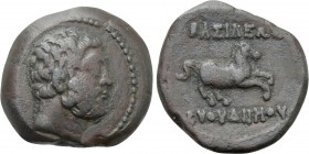 BAKTRIA. Greco-Baktrian Kingdom. Euthydemos I Theos Megas (Circa 225-200/195 BC). Ae Dichalkon. Aï Khanoum.