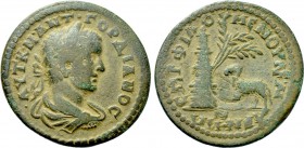 IONIA. Magnesia ad Maeandrum. Gordian III (238-244). Ae. Philomenos Ne-, grammateus.
