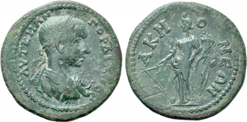 PHRYGIA. Acmonea. Gordian III (238-244). Ae. 

Obv: ΑΥΤ Κ Μ ΑΝ ΓΟΡΔΙΑΝΟϹ. 
La...