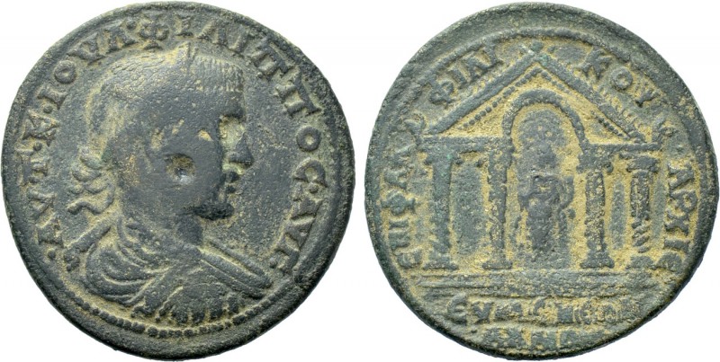 PHRYGIA. Eumenea. Philip I the Arab (244-249). Ae. Phla- Philikos, magistrate. ...