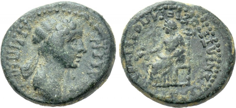 PHRYGIA. Hierapolis. Agrippina II (Augusta, 50-59). Ae. Magytes, magistrate. 
...