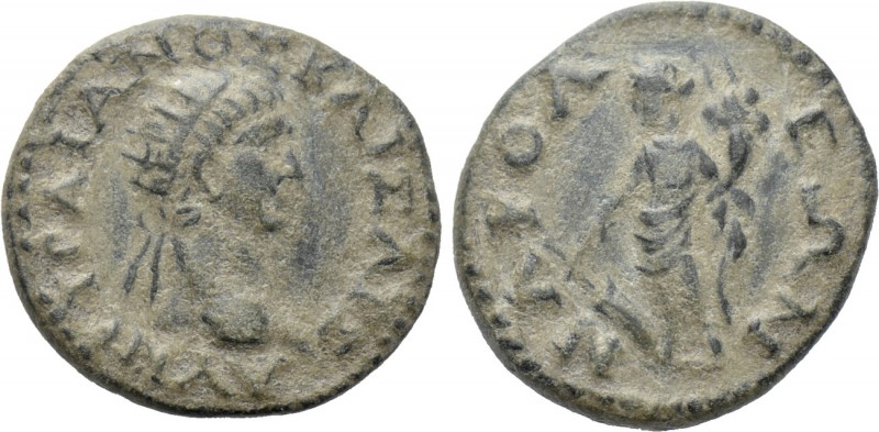 PHRYGIA. Nacolea. Trajan (98-117). Ae. 

Obv: ΑΥ ΝΕ ΤΡΑΙΑΝΟΣ ΚΑΙΣΑΡ ΣΕ. 
Radi...