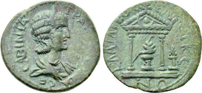 PISIDIA. Seleucia Sidera. Caracalla (198-217). Ae.

Obv: TPANKVΛΛEINA CE.
Dia...