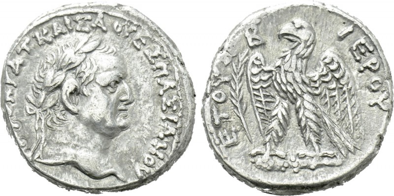 SELEUCIS & PIERIA. Antioch. Vespasian (69-79). Tetradrachm. Dated “Holy Year” 2....