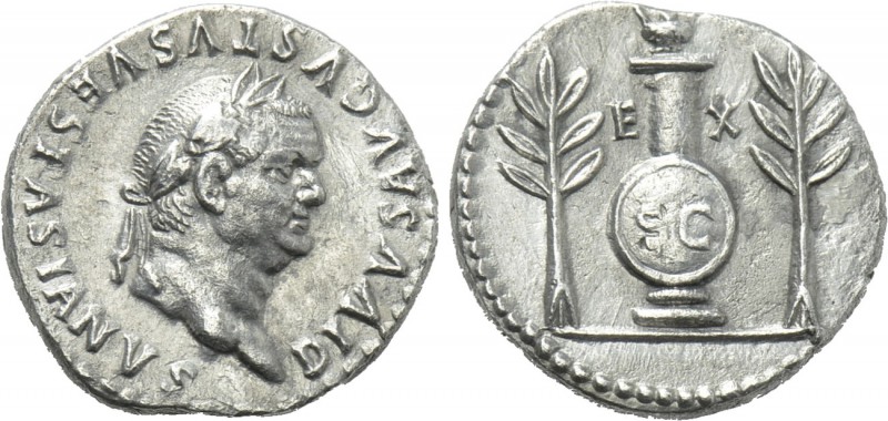 DIVUS VESPASIAN (Died 79). Denarius. Rome. 

Obv: DIVVS AVGVSTVS VESPASIANVS. ...