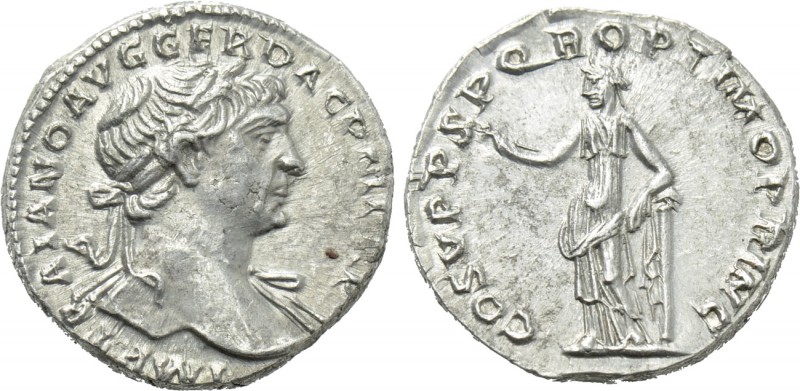 TRAJAN (98-117). Denarius. Rome. 

Obv: IMP TRAIANO AVG GER DAC P M TR P. 
La...