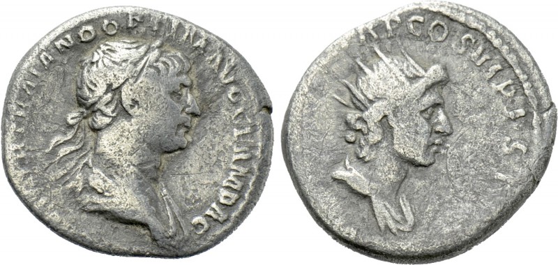 TRAJAN (98-117). Denarius. Rome. 

Obv: IMP CAES NER TRAIANO OPTIM AVG GERM DA...