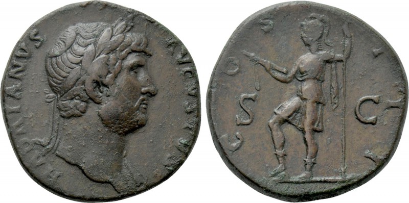 HADRIAN (117-138). Sestertius. Rome. 

Obv: HADRIANVS AVGVSTVS. 
Laureate bus...