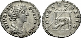 DIVA FAUSTINA II (Died 175/6). Denarius. Rome.