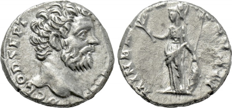 CLODIUS ALBINUS (Caesar, 193-195). Denarius. Rome. 

Obv: D CLOD SEPT ALBIN CA...