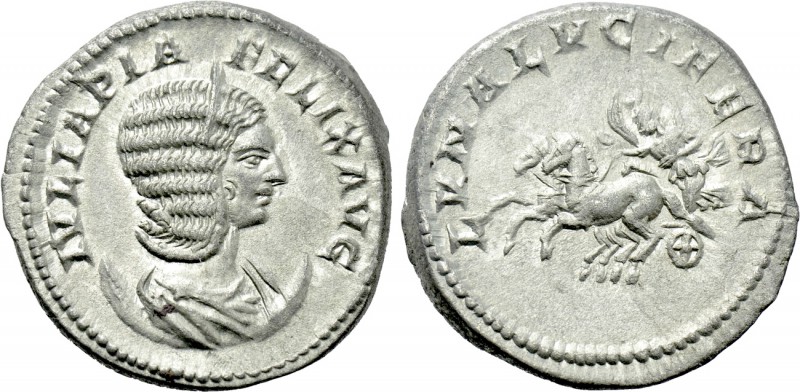 JULIA DOMNA (Augusta, 193-217). Antoninianus. Rome. 

Obv: IVLIA PIA FELIX AVG...