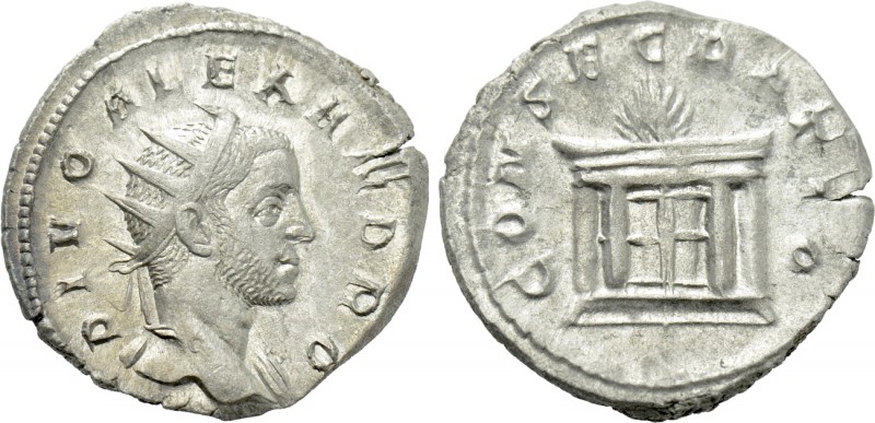 DIVUS SEVERUS ALEXANDER (Died 235). Antoninianus. Rome. Struck under Trajanus De...