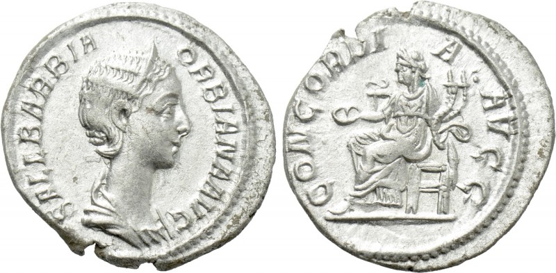 ORBIANA (Augusta, 225-227). Denarius. Rome. 

Obv: SALL BARBIA ORBIANA AVG. 
...