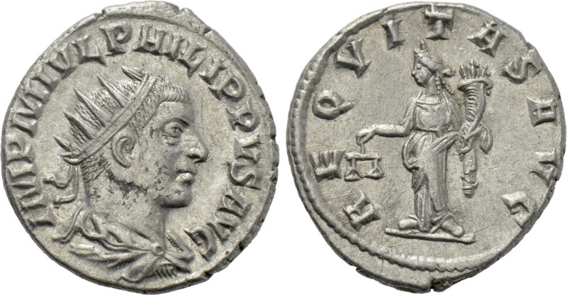 PHILIP II (247-249). Antoninianus. Antioch. 

Obv: IMP M IVL PHILIPPVS AVG. 
...