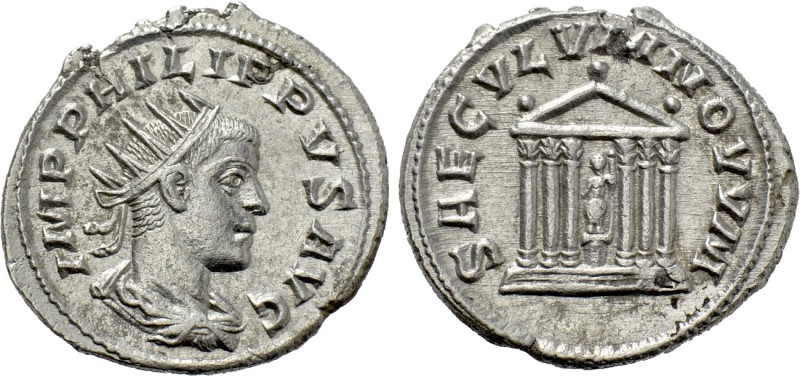 PHILIP II (247-249). Antoninianus. Antioch. 

Obv: IMP PHILIPPVS AVG. 
Radiat...