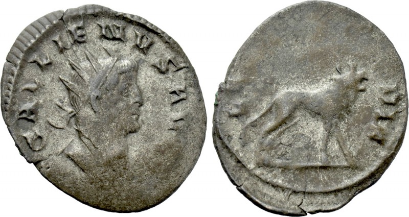 GALLIENUS (253-268). Antoninianus. Mediolanum. Legionary issue. 

Obv: GALLIEN...