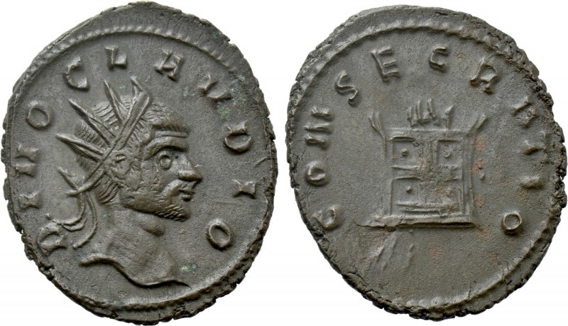DIVUS CLAUDIUS II GOTHICUS (Died 270). Antoninianus. Rome. 

Obv: DIVO CLAVDIO...