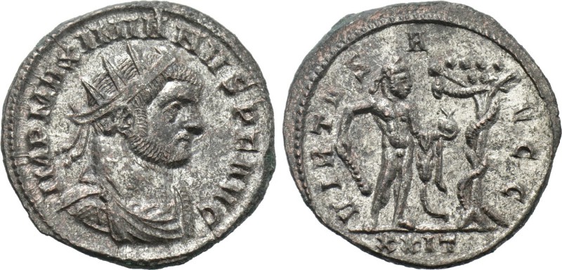 MAXIMIANUS HERCULIUS (286-305). Antoninianus. Ticinum.

Obv: IMP MAXIMIANVS P ...