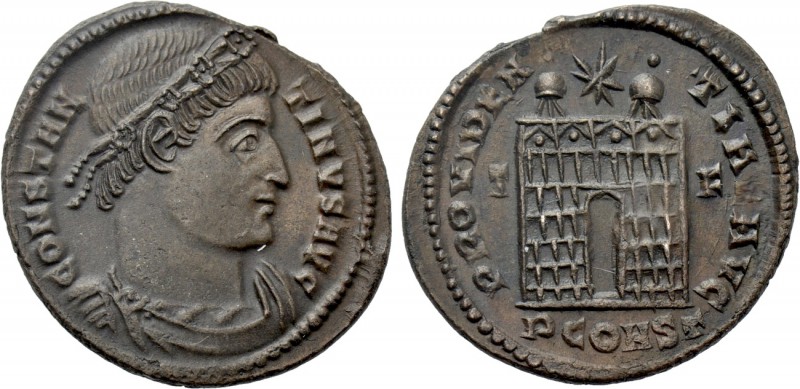 CONSTANTINE I THE GREAT (306-337). Follis. Arelate. 

Obv: CONSTANTINVS AVG. ...
