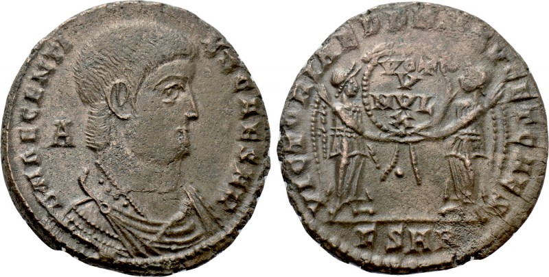 DECENTIUS (Caesar, 350/1-353). Ae. Arelate. 

Obv: D N DECENTIVS CAESAR. 
Bar...