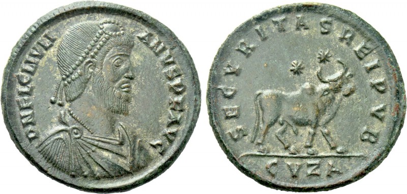 JULIAN II APOSTATA (360-363). Ae. Cyzicus. 

Obv: D N FL CL IVLIANVS P F AVG. ...