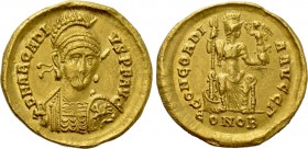 ARCADIUS (383-408). GOLD Solidus. Constantinople.