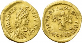 BASILISCUS (475-476). GOLD Tremissis. Constantinople mint.