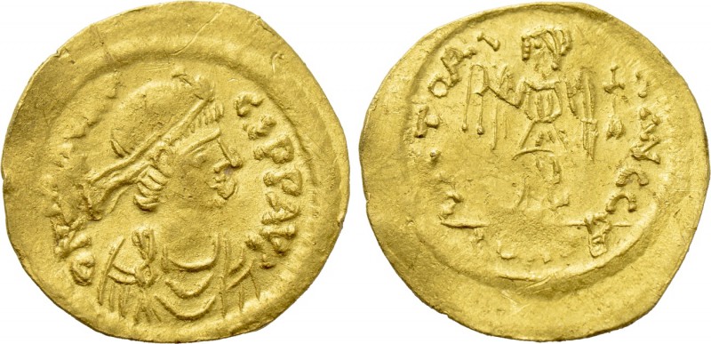 MAURICE TIBERIUS (582-602). GOLD Semissis. Constantinople. 

Obv: δ N MAVRICI ...