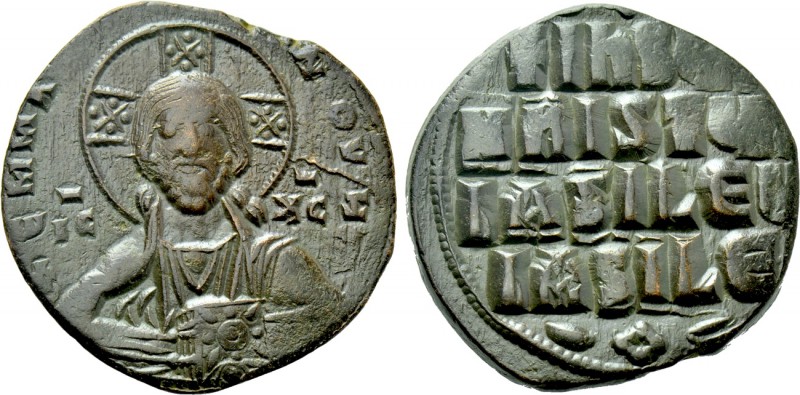 ANONYMOUS FOLLES. Class A3. Attributed to Basil II & Constantine VIII (1020-1028...