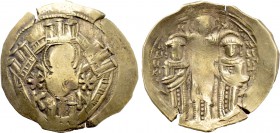 ANDRONICUS II PALAEOLOGUS with MICHAEL IX (1282-1328). GOLD Hyperpyron. Constantinople.