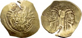 ANDRONICUS II PALAEOLOGUS with ANDRONICUS III (1282-1328). GOLD Hyperpyron. Constantinople.