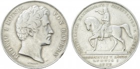 GERMANY. Bayern. Ludwig I (1825-1848). Vereinsdoppeltaler (1839).