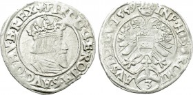 HOLY ROMAN EMPIRE. Ferdinand I (1521-1564). 3 Groschen (1559). Wien (Vienna).