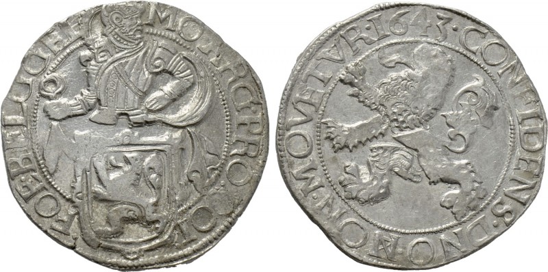 NETHERLANDS. Gelderland. Lion Dollar or Leeuwendaalder (1643). 

Obv: MO ARG P...