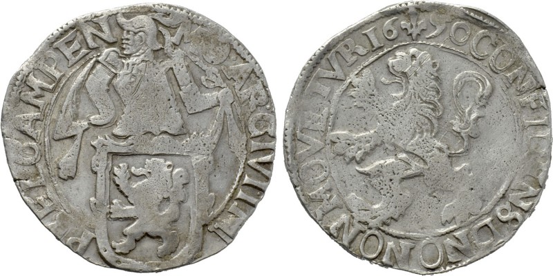NETHERLANDS. Kampen. Lion Dollar or Leeuwendaalder (1650). 

Obv: MO AR CIVI I...