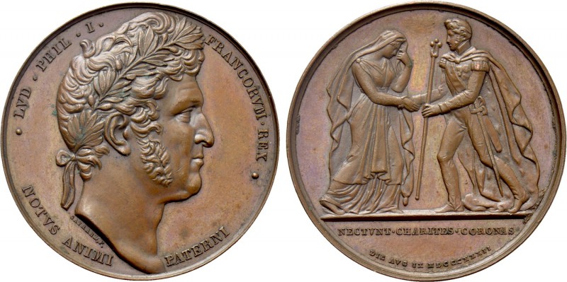 FRANCE. Louis Philippe (1830-1848). Bronze Medal (1832). By R. Gayrard. Commemor...