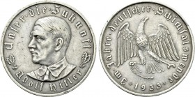 GERMANY. Third Reich. Adolf Hitler (1889-1945). Medal (1933). By O. Glöckler. Commemorating Hitler's Rise to Power.