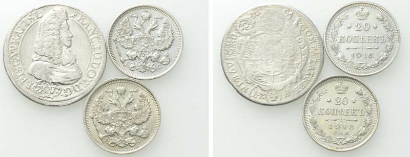 3 Modern Coins. 

Obv: .
Rev: .

. 

Condition: See picture.

Weight: g...