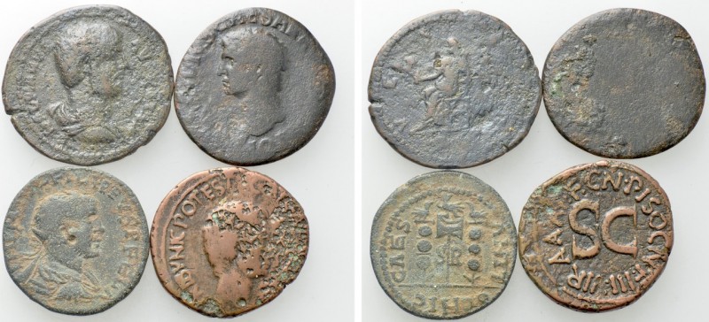 4 Roman Coins. 

Obv: .
Rev: .

. 

Condition: See picture.

Weight: g....