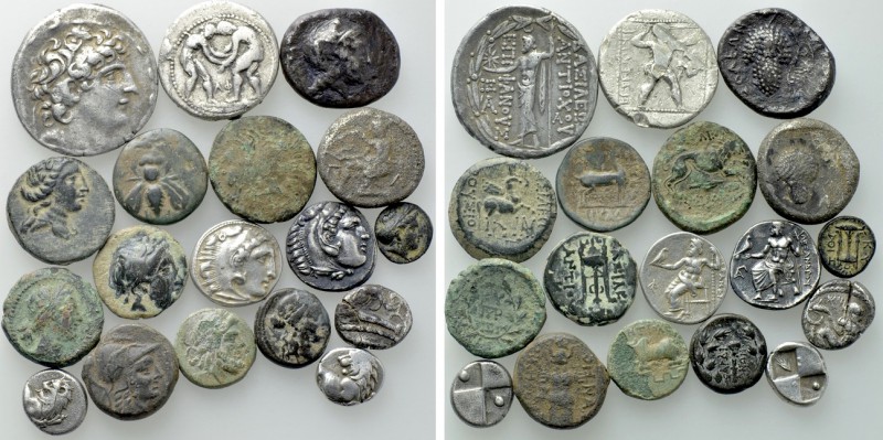 9 Greek Coins; Including Tetradrachms and Staters. 

Obv: .
Rev: .

. 

C...