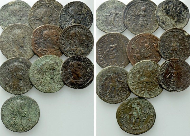 10 Roman Provincial Coins of Tarsos. 

Obv: .
Rev: .

. 

Condition: See ...